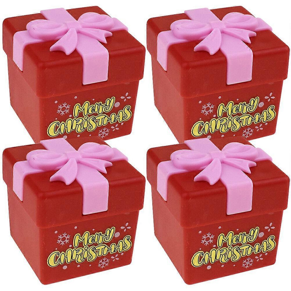 Kricely (As Show, One Size) 4Pcs Christmas Wind Up Toys Funny Toys Kids Creative Toys Party Wind Up Playthings