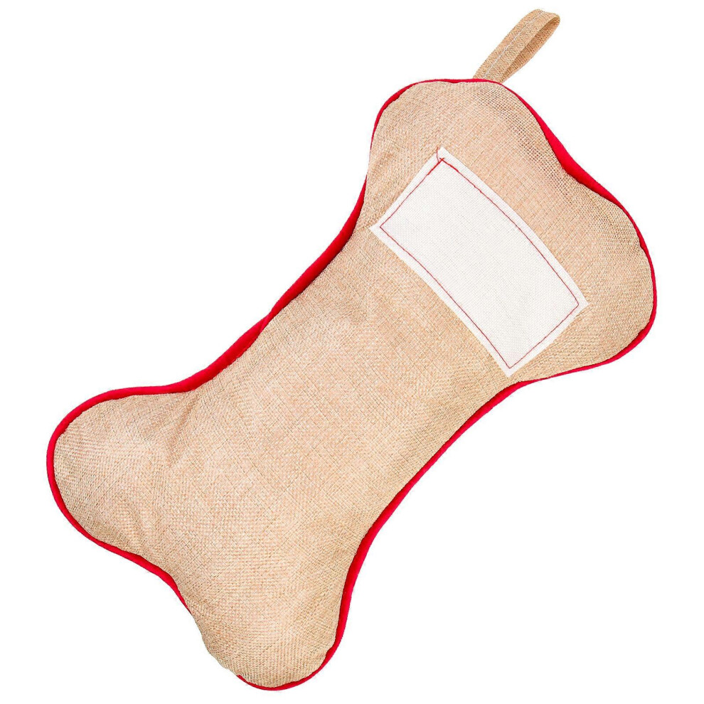 Kricely (As Shown, One Size) Christmas Gift Bag Christmas Party Favor Bag Bone Shaped Xmas Gift Packaging Bag