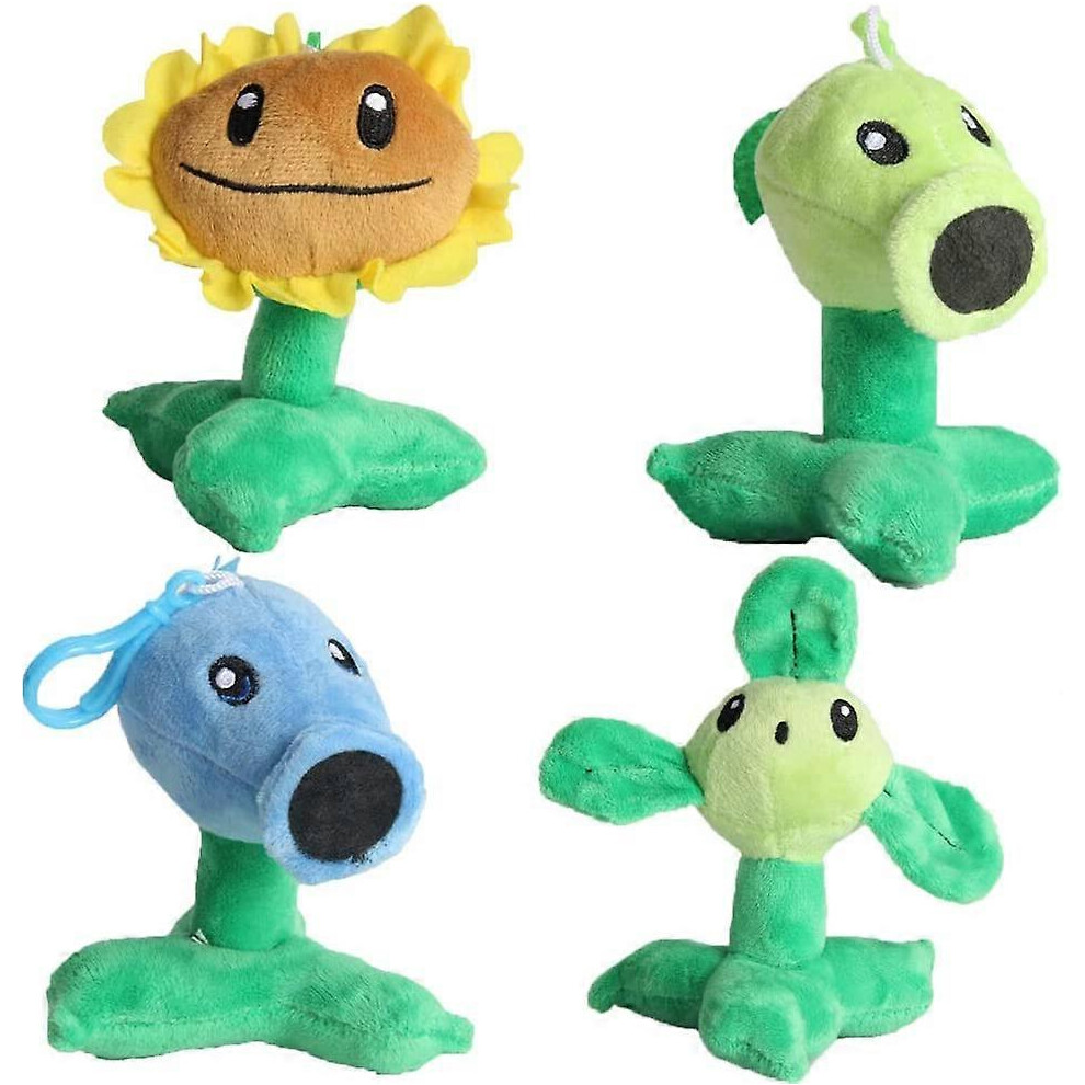 Konhill (As Show, One Size) Huoguo Plants Vs Zombies Pvz 5" Plush Toys Child's Stuffed Fingertip Very Cute, Suitable For Children And Game Fans On Bi
