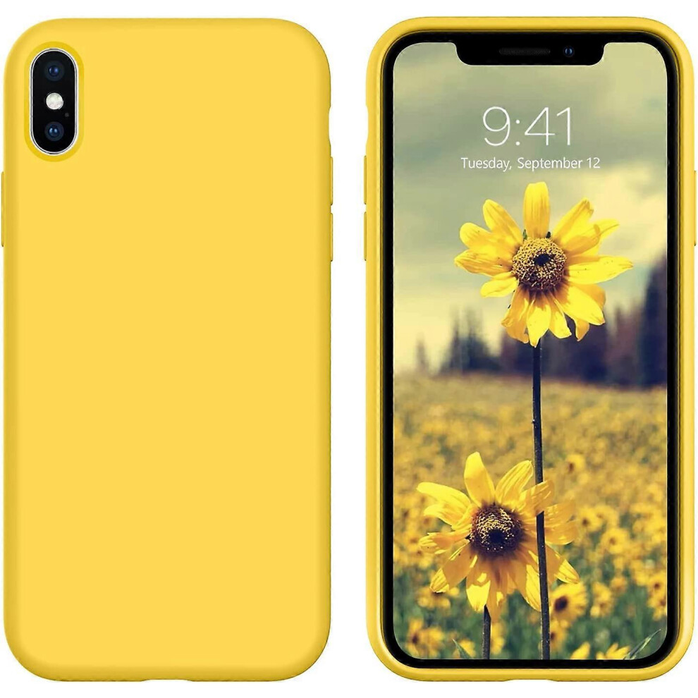 Konhill (As Show, One Size) Liangnv Iphone Xs Case,Iphone X Case, Liquid Silicone Soft Gel Rubber Slim Cover With Microfiber Cloth Lining Cushion Shockproof F