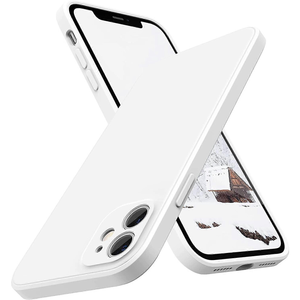 Konhill (As Show, One Size) Liangnv Square Silicone Case Compatible With Iphone 11 Case 6.1 Inches, Square Edges Liquid Silicone Phone Case (Individual Protec