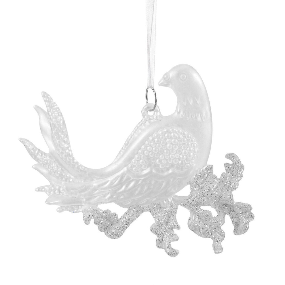 Kricely (14X12cm, Assorted Color) Christmas Party Hanging Pendant Hanging Acrylic Bird Ornament Xmas Tree Hanging Ornament