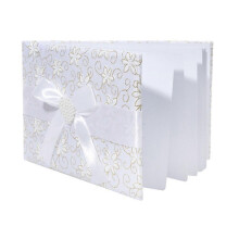 (As show, One size) 1PC European Style Attendance Book Rhinestone Flower Guest Sign Book Wedding Party Supplies Delicate Business Guest Signature Book for Party Use
