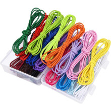 (As show, One size) 39 Yards 2mm Thickness Elastic String Beads Stretch Rubber Rope Jewelry Cords, 18 Colors