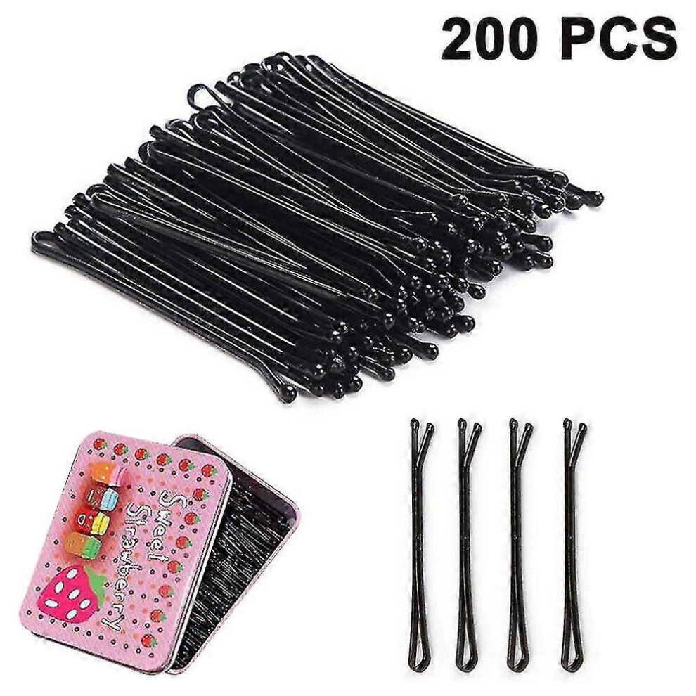 Konhill (As Show, One Size) Hairpins Metal Hair Clips For Girls And Women Black