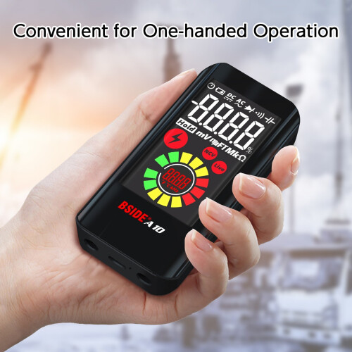 Mini Smart Digital Multimeter NCV Multifunctional Tester Voltmeter AC/DC Voltage Resistance Capacitance Frequency Diode Measuring 2