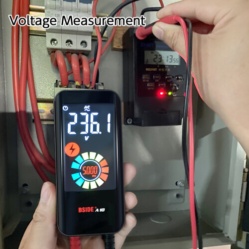Mini Smart Digital Multimeter NCV Multifunctional Tester Voltmeter AC/DC Voltage Resistance Capacitance Frequency Diode Measuring 1