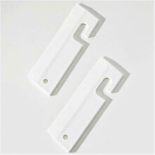 (As show, One size) Multi-Purpose Silicone Shower Squeegee, Portable Streak-Free Handheld Squeegee with Hook (white)