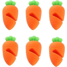 (As show, One size) Spill-proof Lid Lifter Restaurant Tools Silicone Heat Resistant Shelf(Pack of 6)