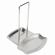 (As show, One size) Lid and Spoon Rest,Pan Pot Cover Lid Rack Stand Organizer Spoon Rest(Stainless Steel)