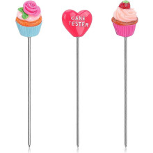 (As show, One size) 3 Pack Cake Tester for Baking Doneness, Baking Tester Needle, Reusable Baking Cake Tasting Needles