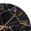 Modern Black Marble Crack Wall Clock 4