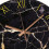 Modern Black Marble Crack Wall Clock 5