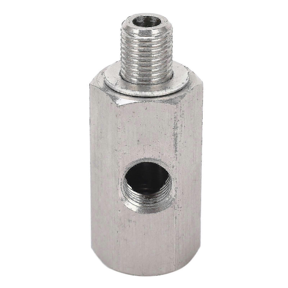 (As Show, One Size) M10x1.0 Oil Pressure Sensor Tee To M10 Adapter Turbo Supply Feed Line Gauge Stainless Steel 8403733692610