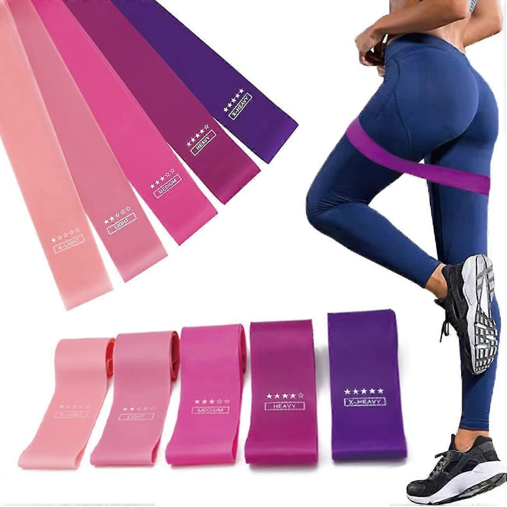 Konhill (As Show, One Size) Fitness Bands Set, Resistance Bands, Strength Training, Yoga Belt In 3 Tensile