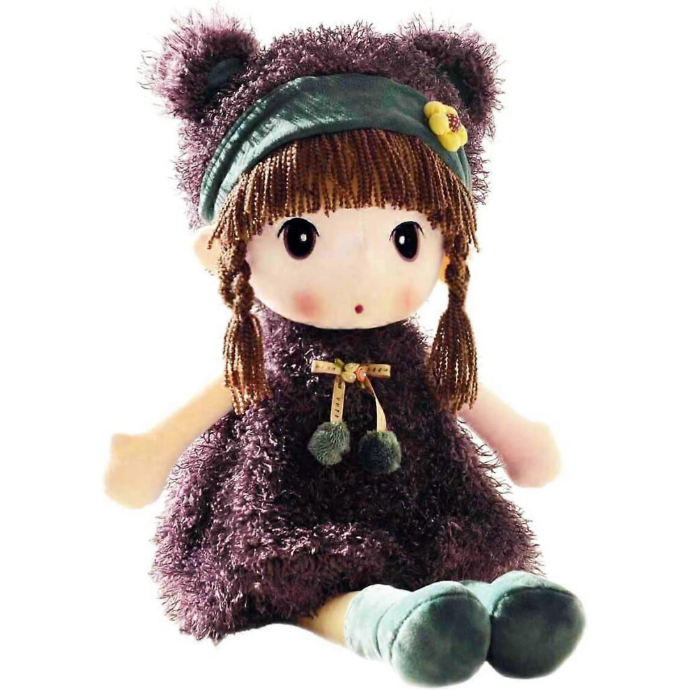 Konhill (As Show, One Size) Liangnv Kawaii 17 Inch Stuffed Plush Girl Toy Doll Good Gift For Kids Baby Lover.(Purple) Purple