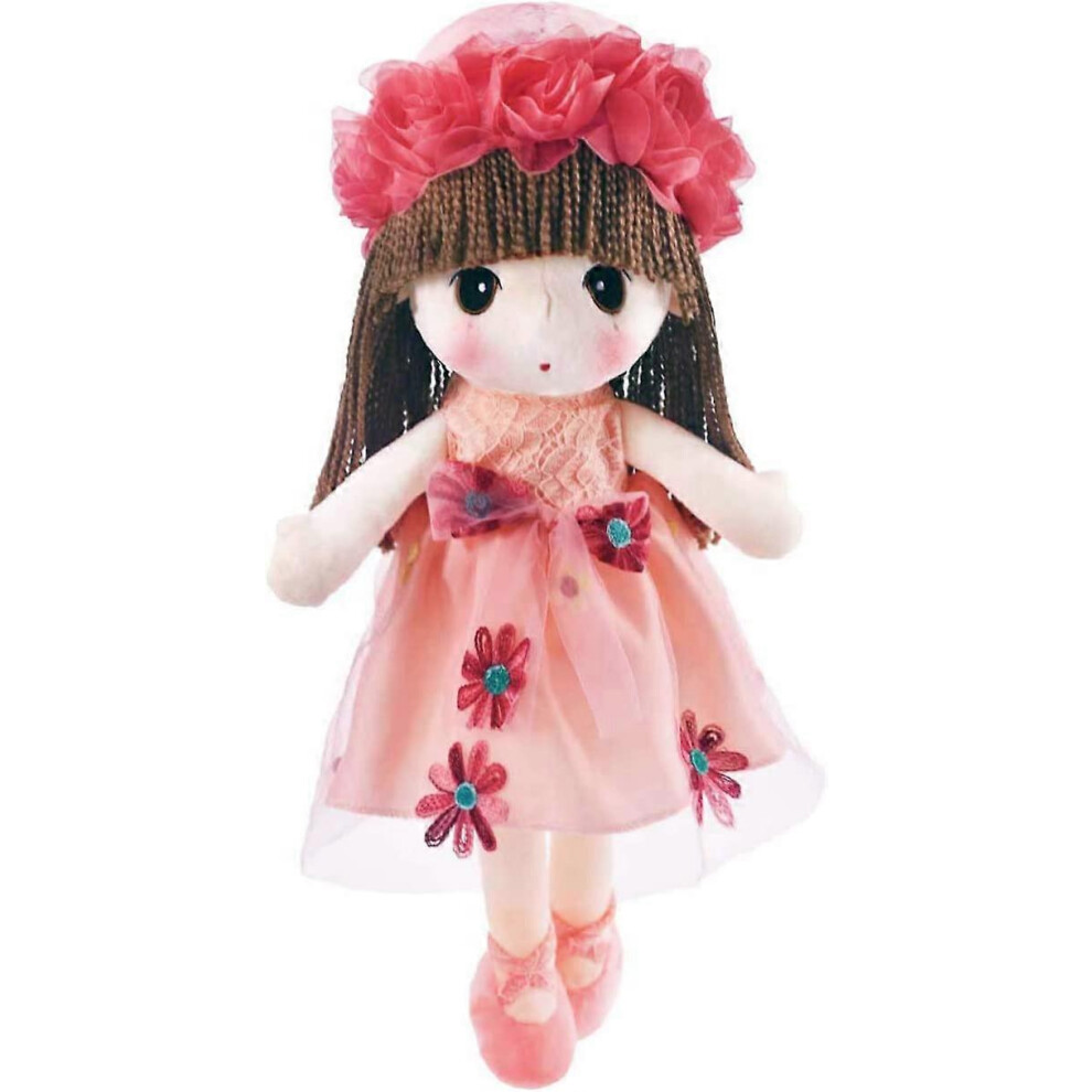 Konhill (As Show, One Size) Liangnv Kawaii Flower Fairy Stuffed Soft Plush Toy Doll Girls Gift 18 Inch ( ) Pink