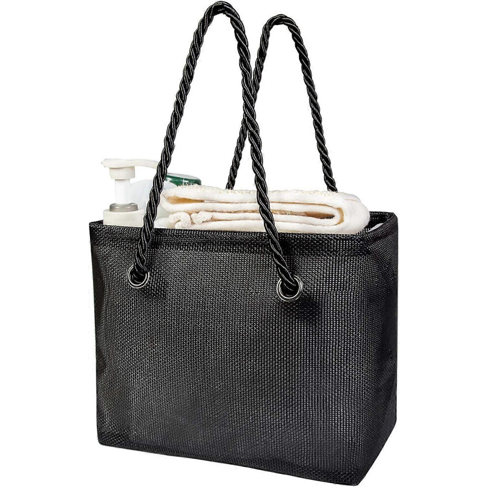 Konhill (As Show, One Size) Portable Shower Caddy Dorm, College Room Essentials Bathroom Mesh Bottom Tote Bag