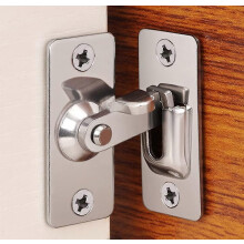 (As show, One size) 2 pcs.90 degree right angle door lock bolt lock cam lock door and window sliding lock lever bolt storage sliding door lock pocket special door lock