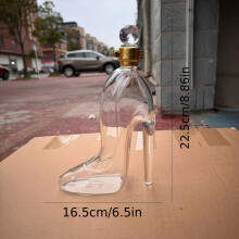 1PC High Borosilicate en verre Vers de vin, 350 ml Creative High Talon Shoe Design