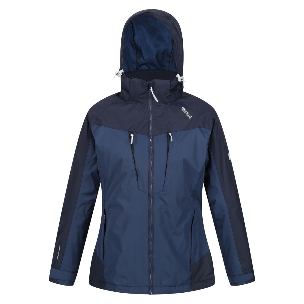 (8 UK, Admiral Blue/Navy) Regatta Womens/Ladies Calderdale Winter Waterproof Jacket