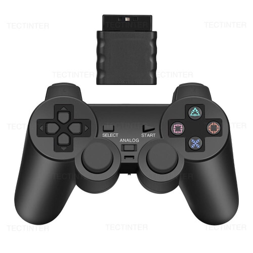 (black) Wireless Gamepad for Sony PS2 Controller for Playstation 2 Console Joystick Double Vibration Shock Joypad USB PC Game Controle