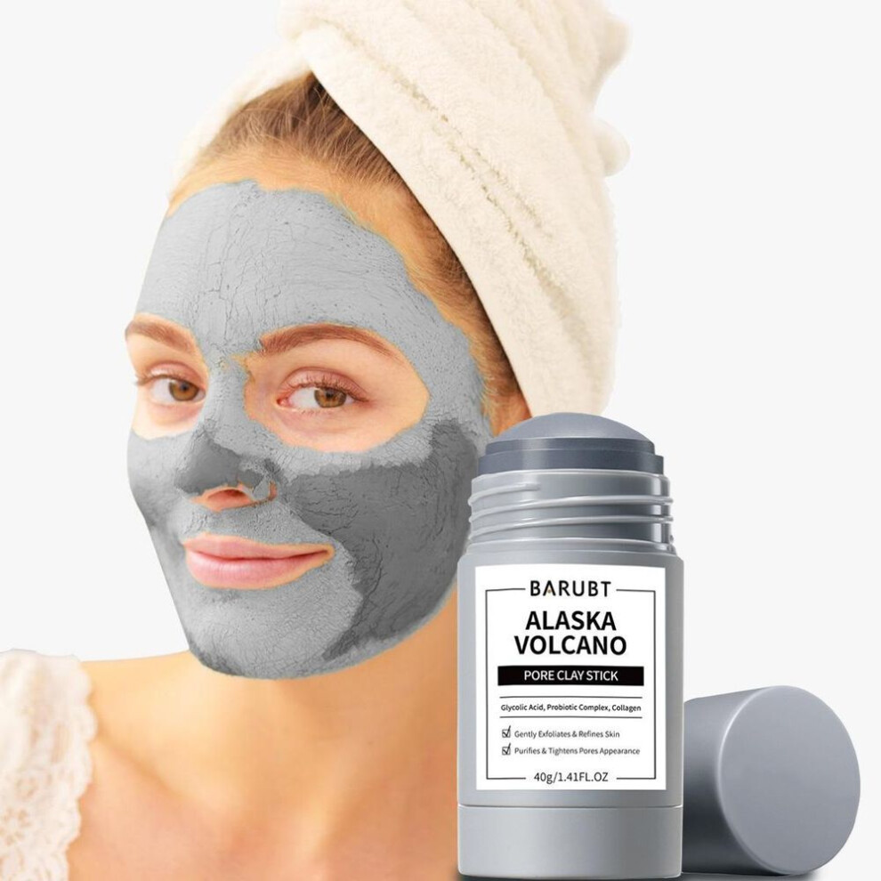 (as the picture, volcanic mud membrane rod) Barubt Wormwood Mud Film Stick: Deep Cleansing, Gentle Blackhead Removal, And Facial Repair Smear Mask