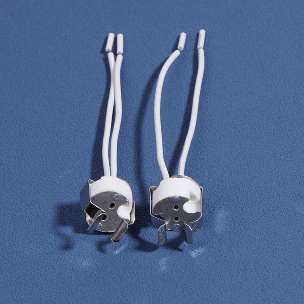 (3Pcs) 3pcs Mr16 Gu5.3 G5.3 Socket Mr16 Socket Lamp Holder With Bracket Led Halogen Gu5.3 Light Socket White 10cm Silicone Cable