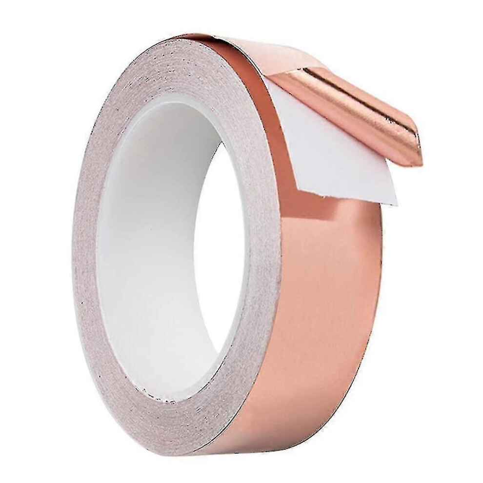 (5Mm*20M*0.05Mm, One Size) Adhesive Copper Foil Tape Single-Sided Conductive - For Emi Shielding, Paper Circuits, Slug Repellent, Crafts, Electrical R 5061429010266