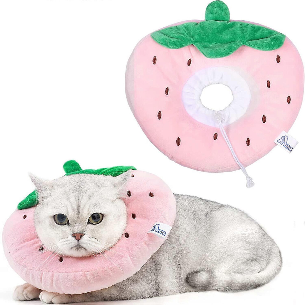 Konhill (As Show, One Size) Adjustable Cat Cone Collar Soft, Cute Cat Recovery Collar, Cat Cones After Surgery For Kittens