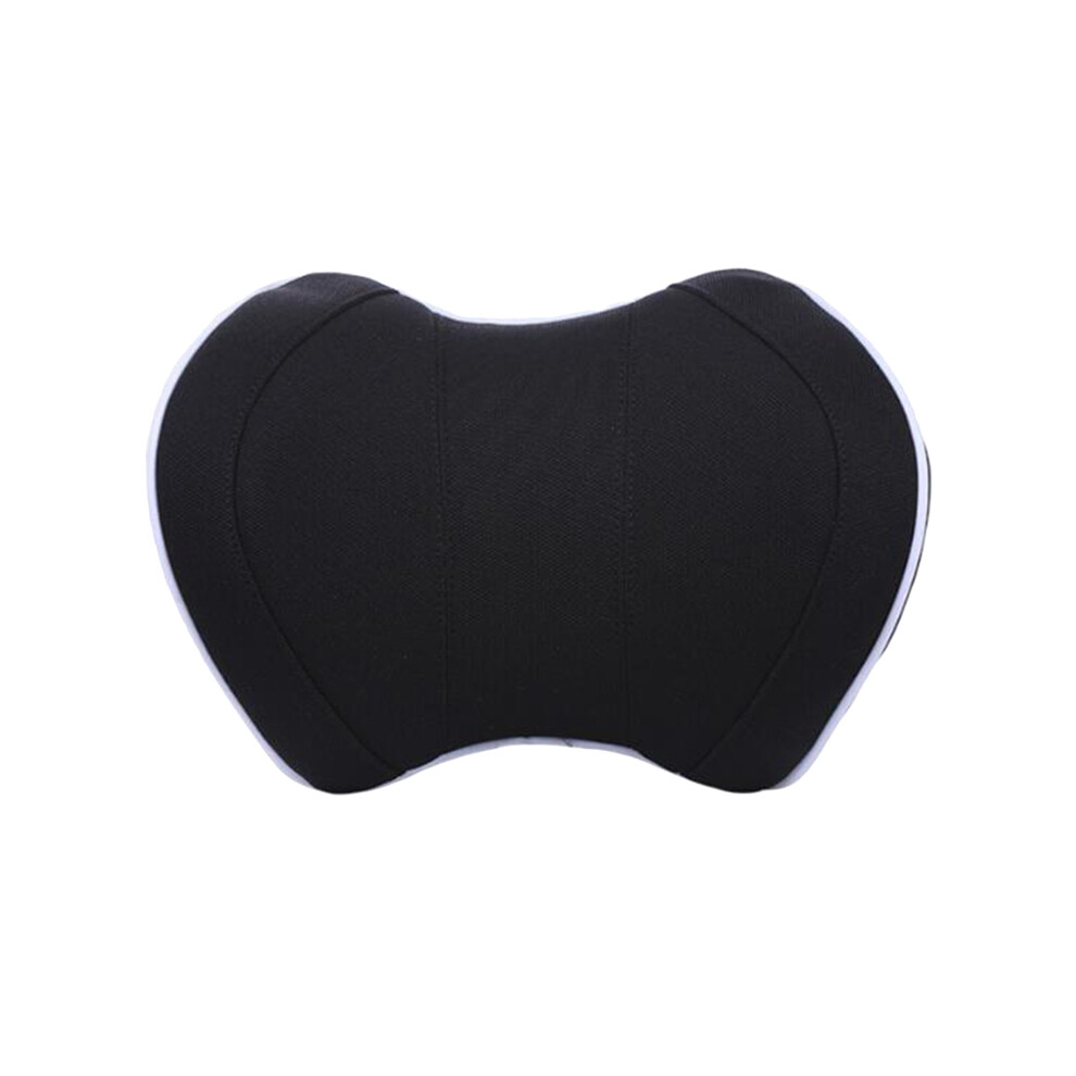 Maxpower (Cloth ) Car Seat Head Neck Rest Massage Auto Pillow Space Memory Neck Headrest Black