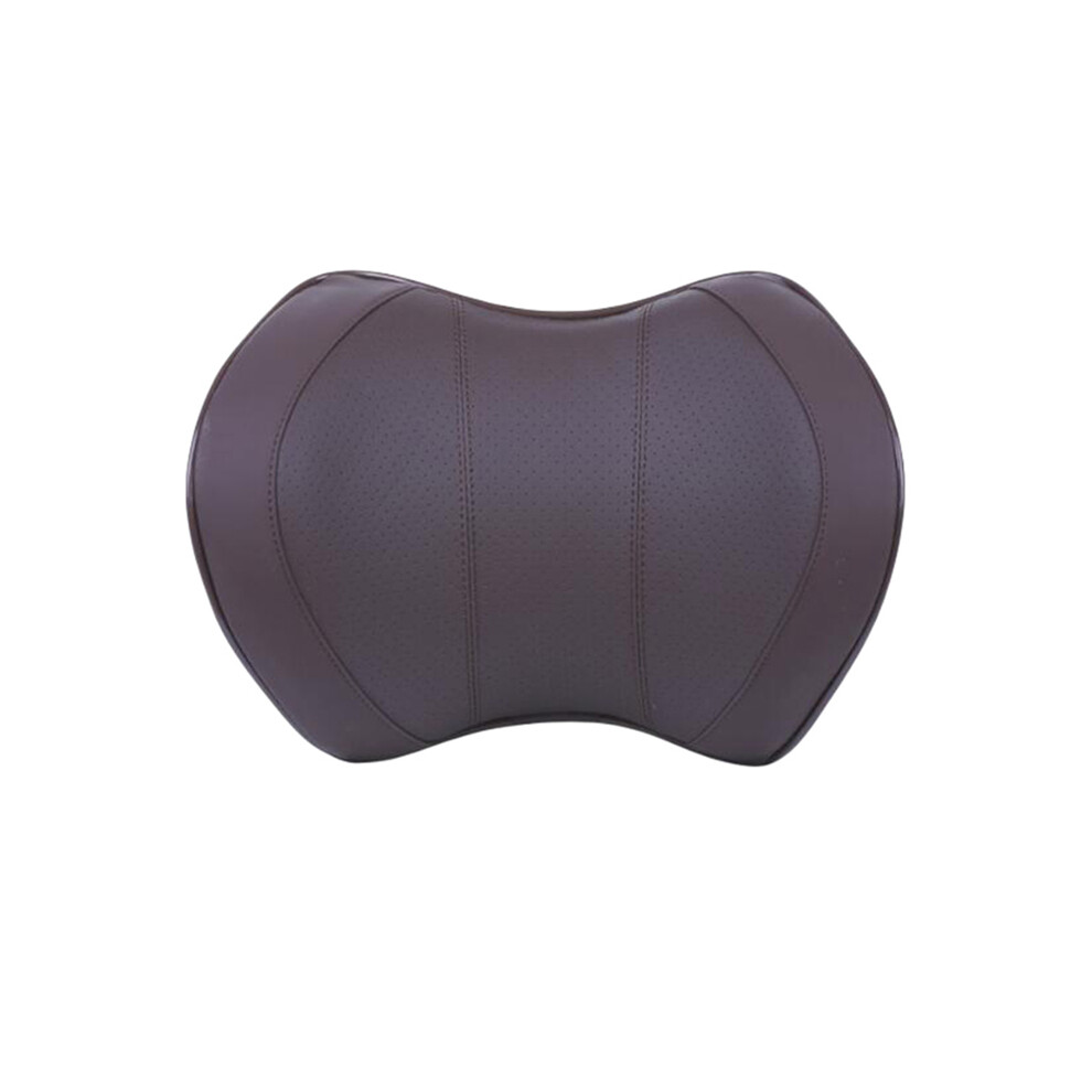 Maxpower (Pu ) Car Seat Head Neck Rest Massage Auto Pillow Space Memory Neck Headrest Brown
