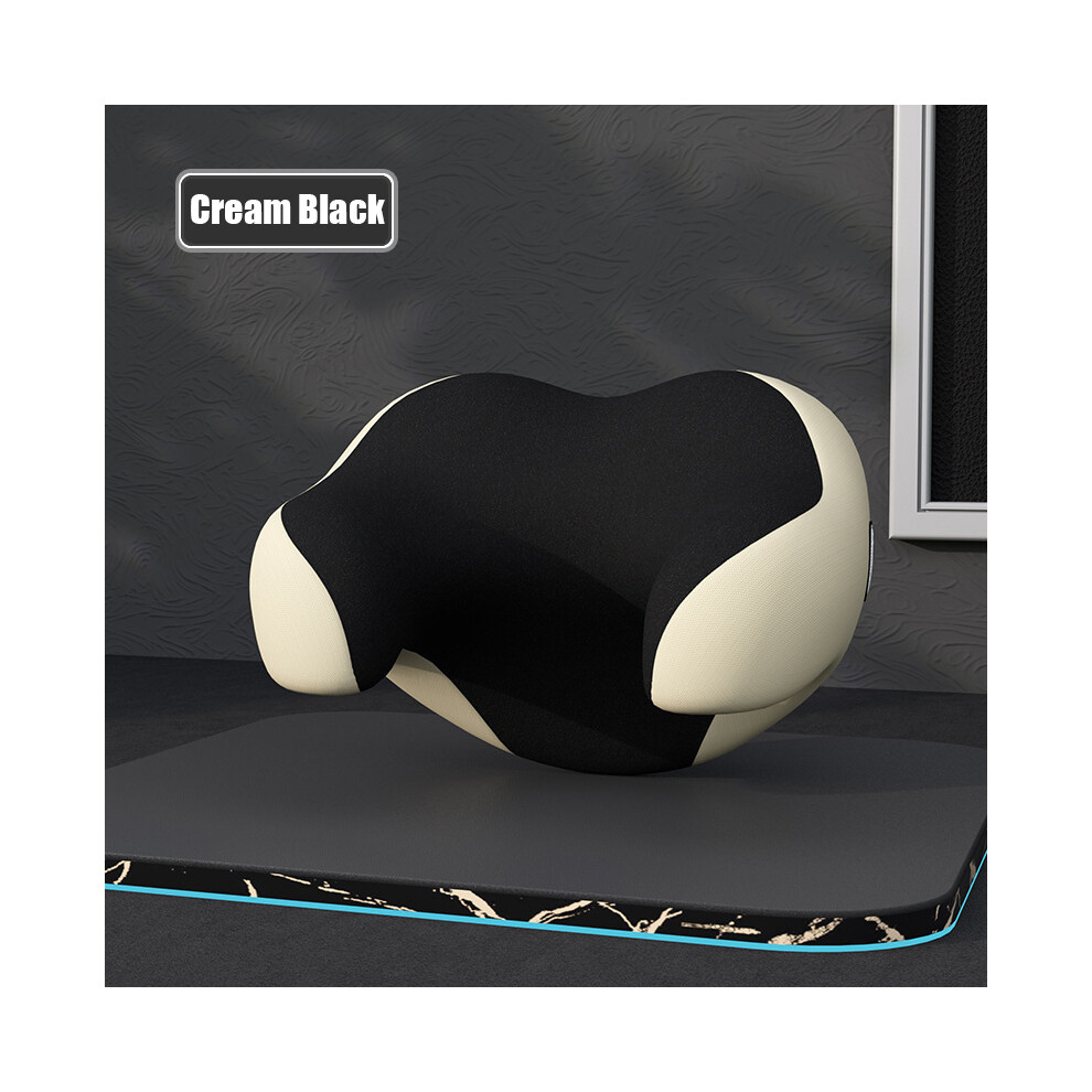 ( Beige) Universal Car Seat Headrest Pillow Rest Memory Foam Car Head Neck Pillow Black/Beige 9329547816617