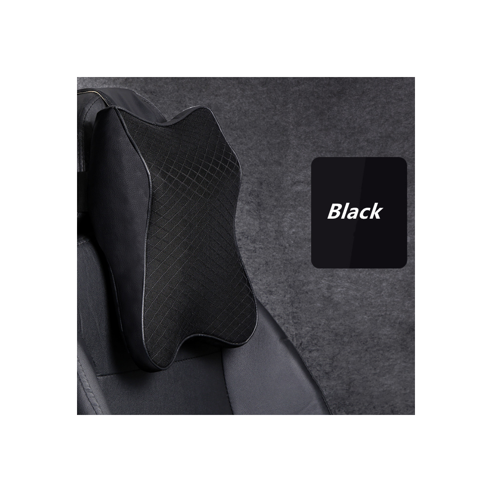 Maxpower (Black) Car Seat Headrest Neck Rest Cushion Ergonomic Car Neck Pillow Durable Black