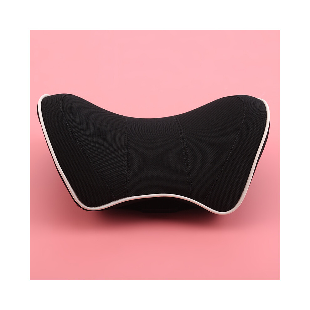 Maxpower (Cloth ) Car Seat Head Neck Rest Massage Auto Pillow Space Memory Neck Headrest Black