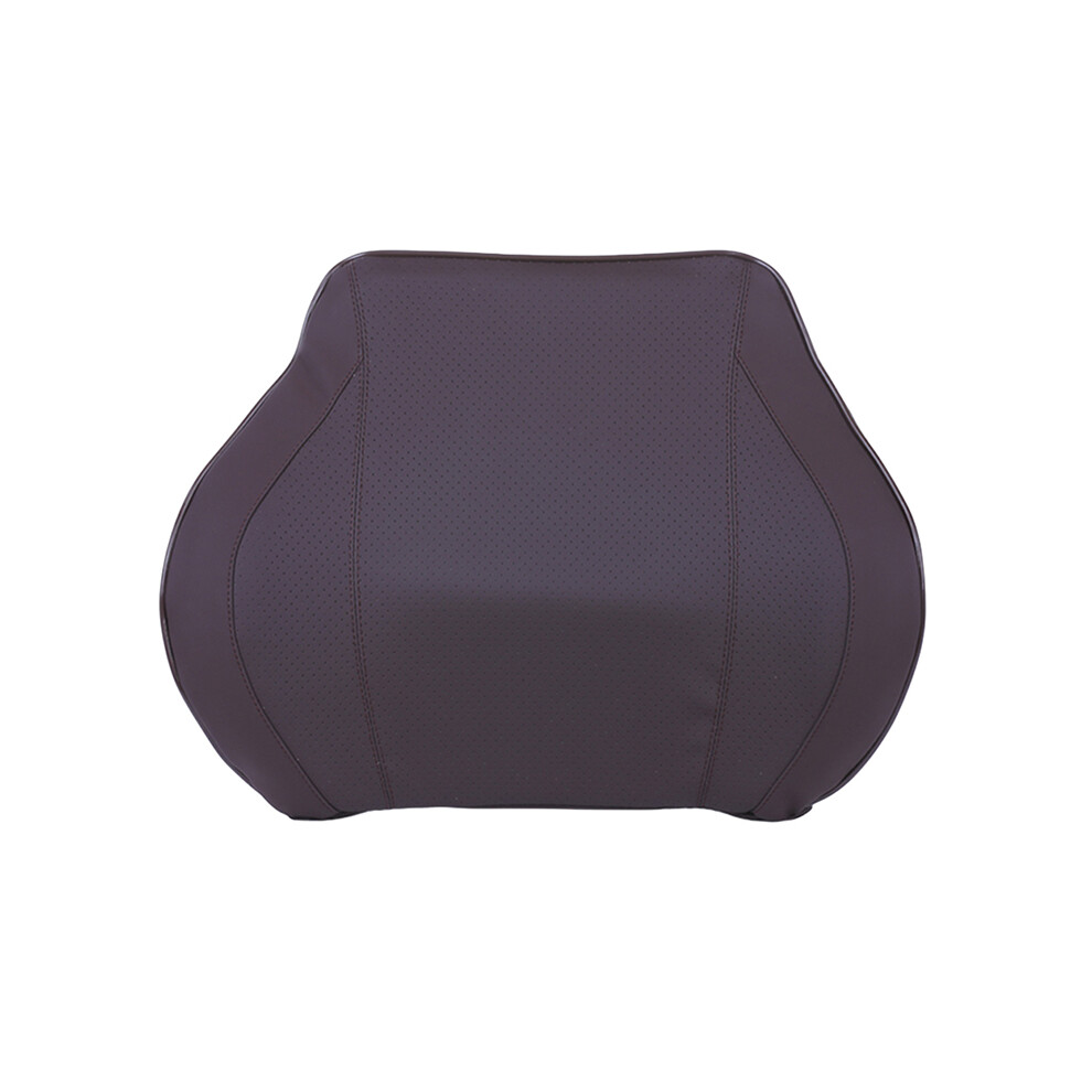 Maxpower (Pu Coffee 2) Car Seat Head Neck Rest Massage Auto Pillow Space Memory Neck Headrest