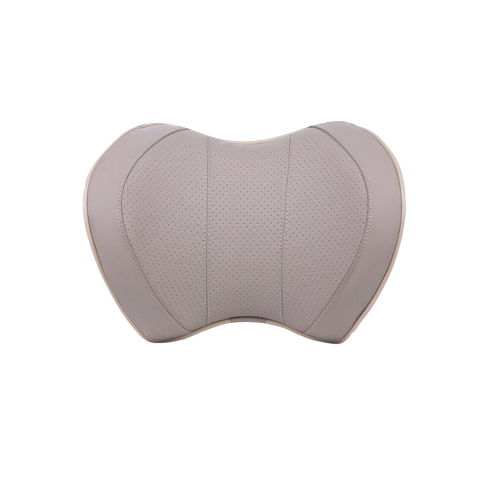 (Pu Neck) Car Headrest Neck Pillow For Seat Chair In Auto Memory Foam Cotton Cushion Beige 9329547818345