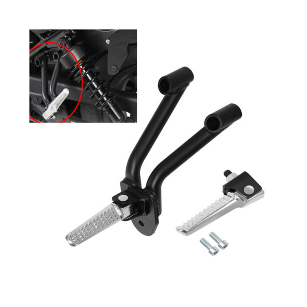 Maxpower Motorcycle Rear Passenger Foot Pegs Footrests Pedals For 2017-2021 Honda Rebel 300 500 Cmx Black