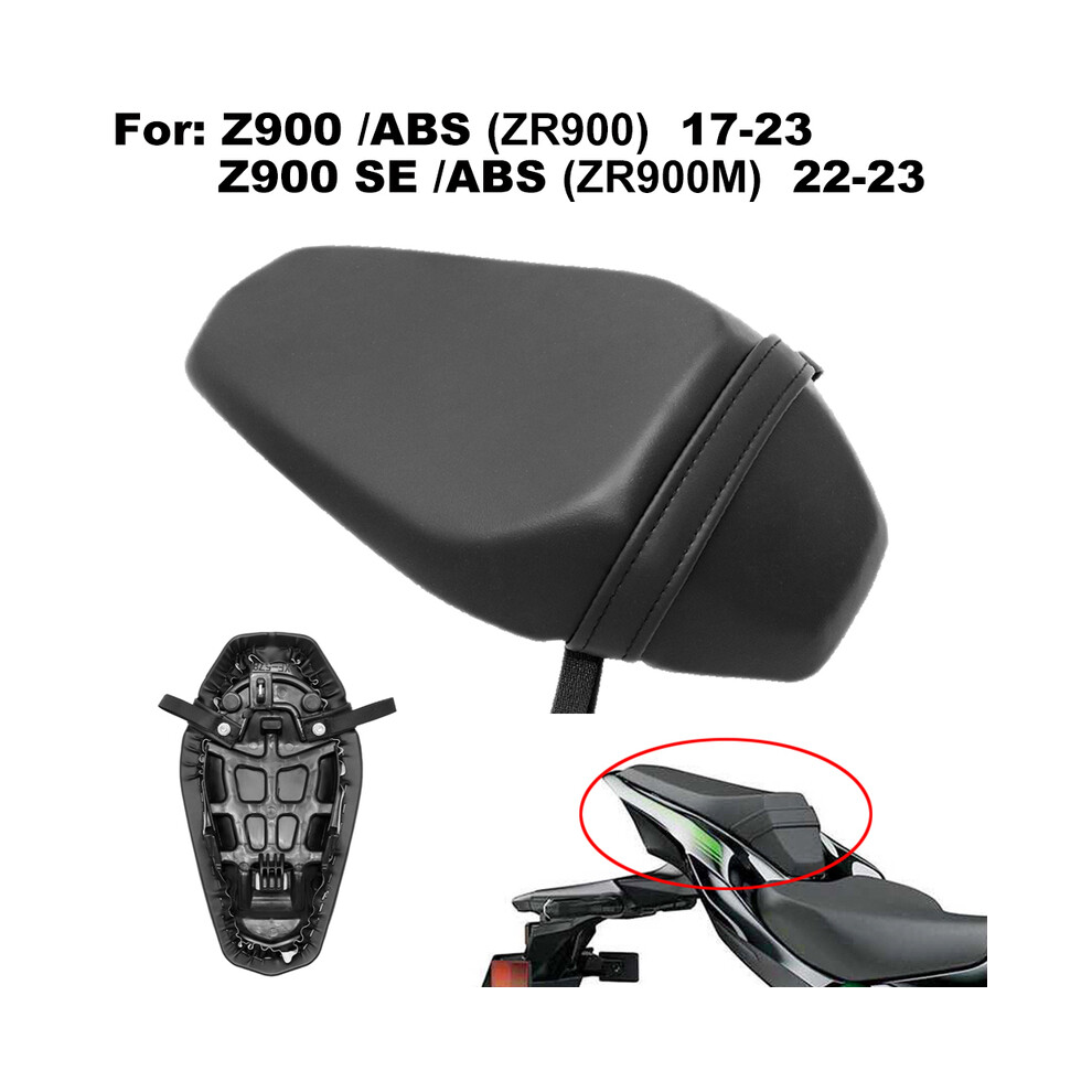 Maxpower Motorcycle Rear Seat Pillion Passenger Cushion Seat Assy For Kawasaki Z900 Z900se Zr900 2017-2023 2018 19 20 Ref. 53066-0668-12Y