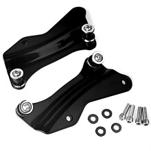 (Noir) Kit de matériel d'accueil noir 4 points pour Harley Street Glide Road Glide Road King FLHX FLH/T