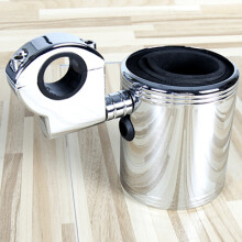 (Chrome) porte-gobelet réglable chromé pour Harley Touring Street Glide ATV moto universelle FLH/T FLHX
