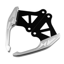 (Argent) barres de maintien de passager arrière de moto légères, garniture d'accoudoir de poignée, accessoires