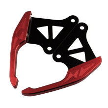 (Rouge) barres de maintien de passager arrière de moto légères, garniture d'accoudoir de poignée, accessoires