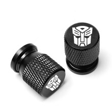 (Transformateurs) 2 pièces bouchon de valve de pneu de moto en aluminium anti-poussière universel pour