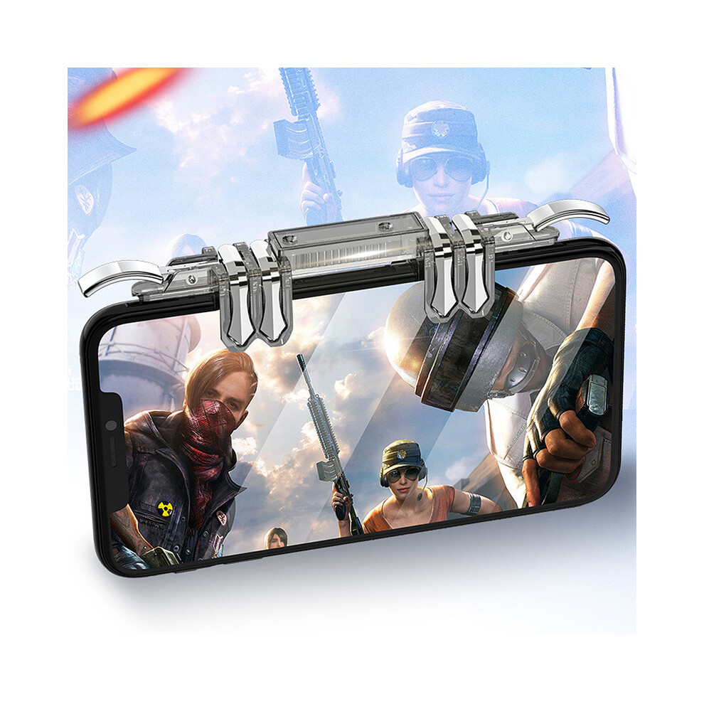K19 Mobile Phone Gaming Trigger Controller Mobile Game Controller Gamepad Fire Button Handle for PUBG iOS Android Compatible