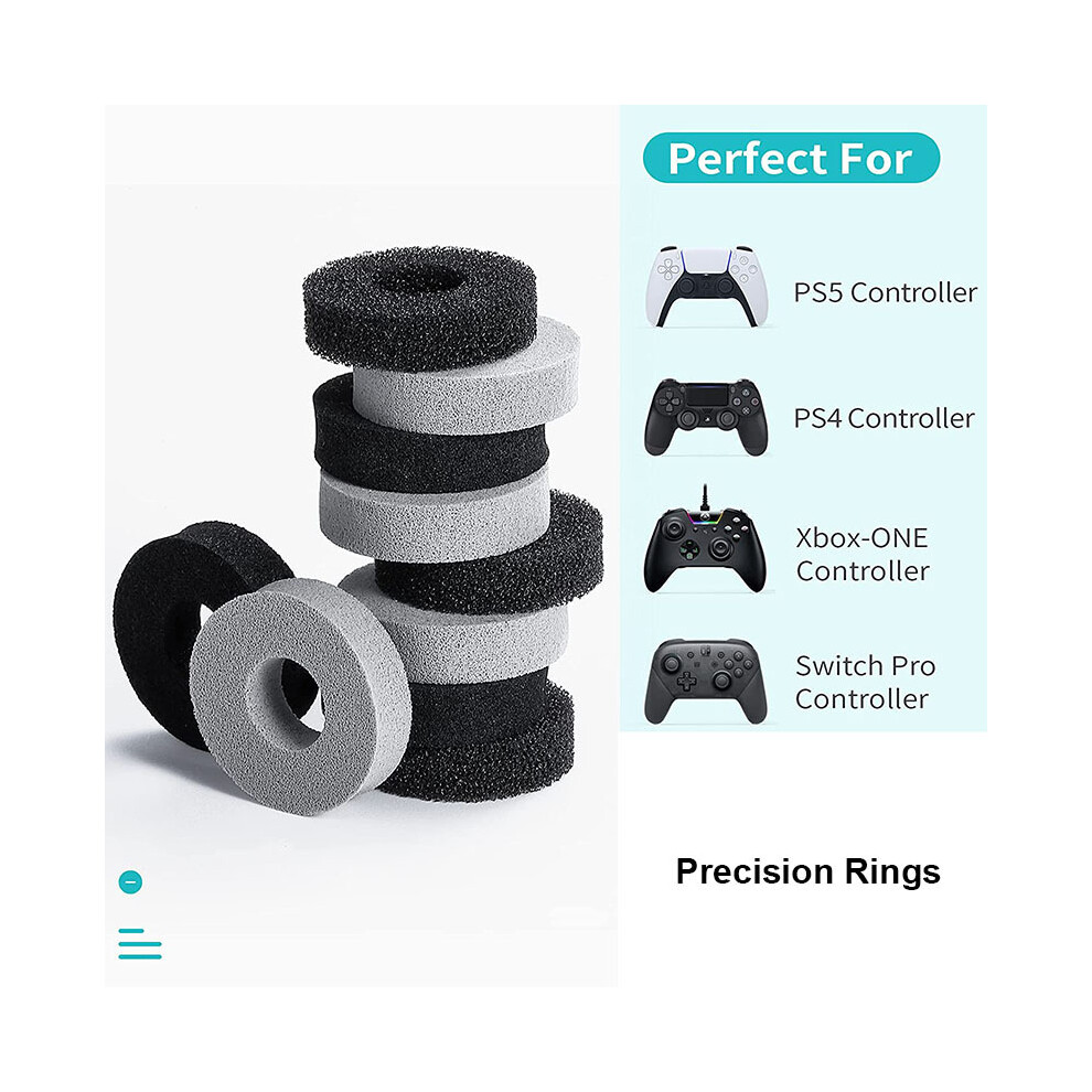 Maxpower Upgraded Precision Rings Thumbstick Adjustment Analog Stick For Playstation Portal/Ps5 /Ps4 /Switch Pro For Xbox One Controller