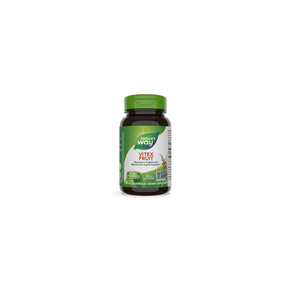 Vitex Fruit Dietary Supplement Supplement Multi-Vitamins, Premium Herbal, Support WomenS Health, 100 Capsules