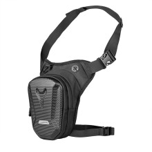 (Noir) moto multifonctionnel étanche hanche jambe taille sac bagages téléphone sac à dos jambe côté