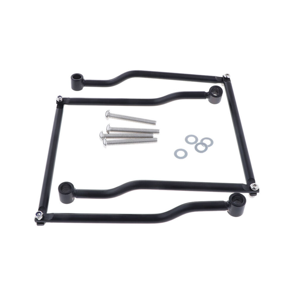 2x Aluminum Alloy Saddlebag Brackets Universal for Harley Crusier - Black-image-OPC-PG8DGWD-NEW
