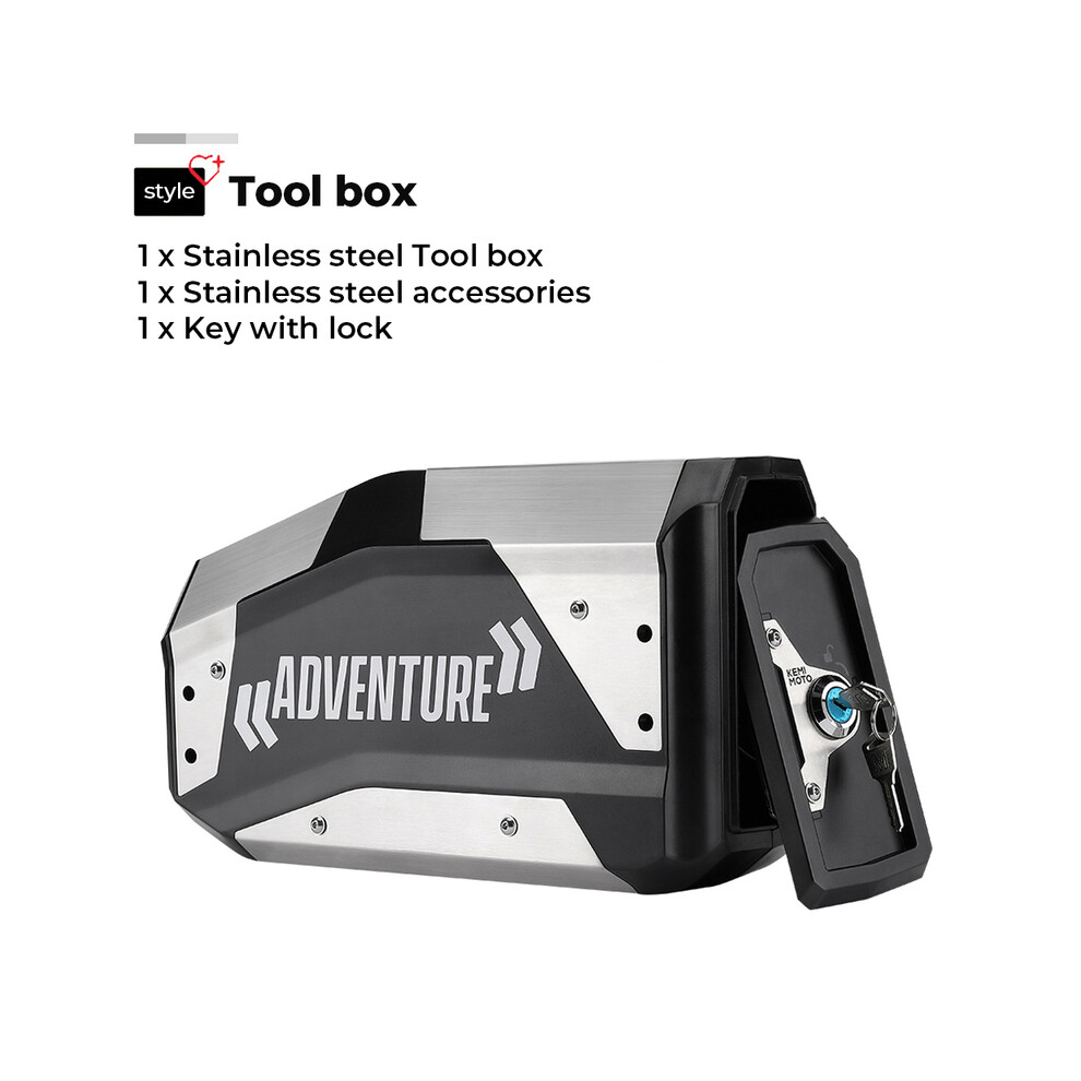 (Boîte à outils en acier) boîte à outils boîte à outils sac intérieur pour BMW R1200GS R1250GS Adventure